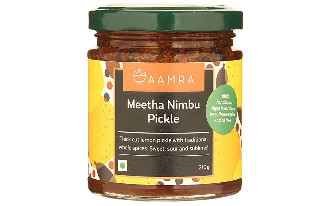 Aamra Meetha Nimbu Pickle    Glass Jar  210 grams